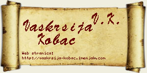 Vaskrsija Kobac vizit kartica